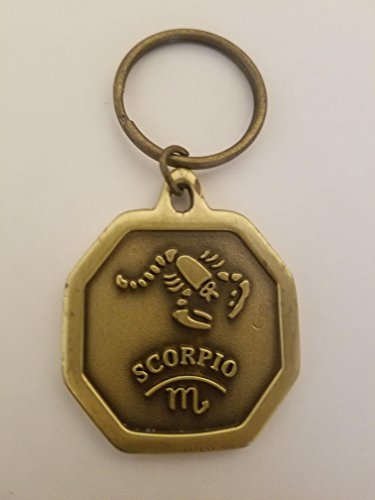 RGP Scorpio Zodiac Horoscope Key Chain Keychain Ring Keyfob Key Holder