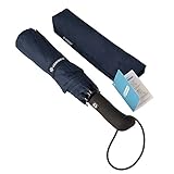 Vanwalk Compact Travel Umbrella with Windproof Double Canopy Construction- Sturdy, Portable and Lightweight - Auto Open Close Button for One Handed Operation - Lifetime Guarantee