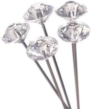 Three Legs Crystal Diamante Corsage Pins pk/200 (Clear)