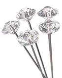 Three Legs Crystal Diamante Corsage Pins pk/200 (Clear)