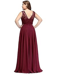 Babyonline - Vestidos largos de gasa para mujer para la madre de la novia, talla grande