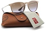Ray-Ban RB4171 600068 Erica Sunglasses Dark Rubber Sand Frame / Brown Gradient Lens