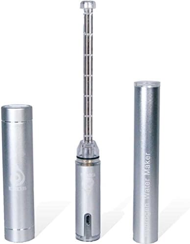CHARMS &amp; ZEN ECOS H3O Hydrogen Water Maker Stick Includes Multipurpose USB Power Bank Battery - Portable (Silver)
