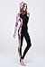 Micosuza Long Sleeves One Piece Swimsuit for Women Pink
