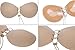 Deceny CB Invisible Bra Push Up Strapless Bra Adhesive Silicone Bra With Drawstring (B, Nude)