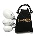 [GTC Certificated] SanSiDo Yoni Egg Jade Egg 3Pcs Amethyst Massage Stones for Women to Strengthen Pelvic Floor Muscles & Counter Stress Adult Urinary Incontinence (Natural White Howlite)