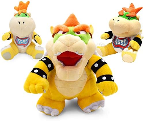 dingtian Plush toy 3pcs/set Super Mario Bros Plush Toys 18-24cm Bowser Jr Koopa Bowser Dragon Plush Doll Brothers Soft Plush