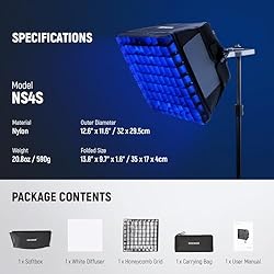 NEEWER Upgraded Softbox Diffuser for NL660 RGB660