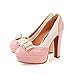 Charm Foot Fashion Bows Womens Platform High Heel Pumps Shoes