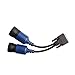 Xtruck PN 405048 6- and 9-pin Y Deutsch Adapter for Nexus USB Link 125032 Diesel Truck Diagnose Interface