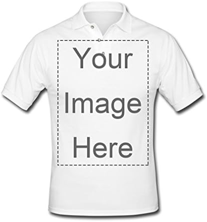 Custom White Men's Polo Shirt Design Personalized Photo Or Text Print Polo Shirt