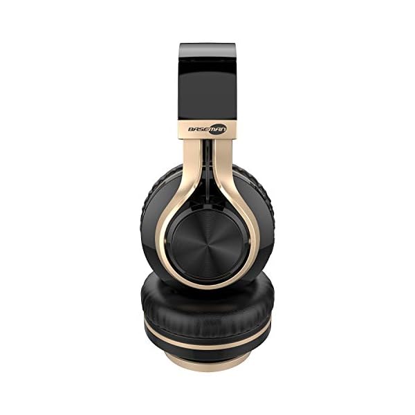 BASEMAN-Wireless-Bluetooth-Headphones-Over-Head-Wired-Wirelss-and-TF-Card-Mode-Lightweight-Foldable-Headphone-Hi-Fi-Stereo-Deep-Bass-Boosted-Earphone-for-Travel-Work-for-Phone-TV-PC-Black-Gold BASEMAN Wireless Bluetooth Headphones Over Ear, Long Battery Life Stereo Deep Bass Headphones with Microphone TF Card…