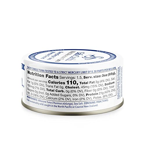 Safe Catch Wild Albacore Tuna Canned Low Mercury Can Tuna Fish Steak