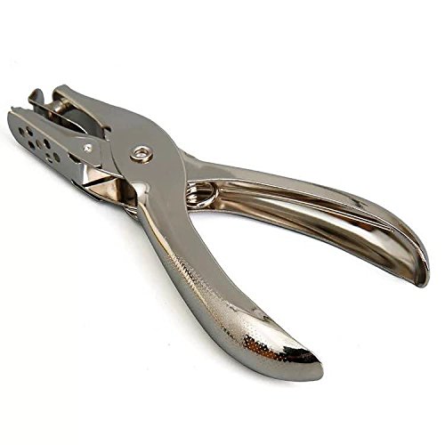 6 Pack Metal Hole Punchers Single Hole Punch Paper Puncher Ticket for School, Home and Office (1/8 inch Hole)