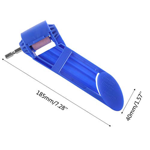 Feamos Corundum Grinding Wheel Drill Bit Sharpener Titanium Portable Drill Powered Tool Supply Professional (Random Color)