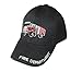 Child's Fire Fighter / Fireman Department Cap Hat W/ 3-D Truck Engine - Black