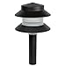 Sterno Home GL22627BK Outdoor Path, Plastic 2-Tier Low Voltage Landscape Lighting, 8.66 x 5.2-Inches (4W Warm White/15 Lumens), Single, Black