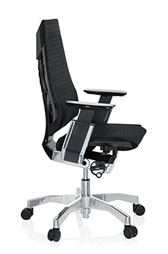 HJH-Office-652601-Sedia-Executive-Genidia-Tessuto-di-Rete-Nero-Sedia-da-Ufficio-Alta-Gama-ergonomico