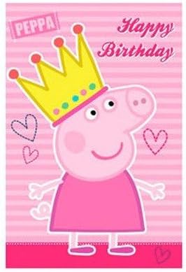 Peppa Pig "Happy Birthday" Greeting Card (no age)