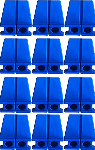 HowseHold Blue Corner Line Anchor Blocks [12 Pack] for Bricklaying Straight Bricks — image 1