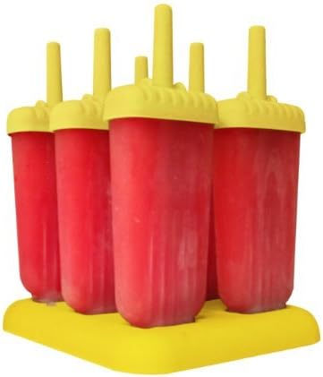 Kitchen Einstein Ice Pop Popsicle Molds, Yellow - Set of 6 by Kitchen Einstein