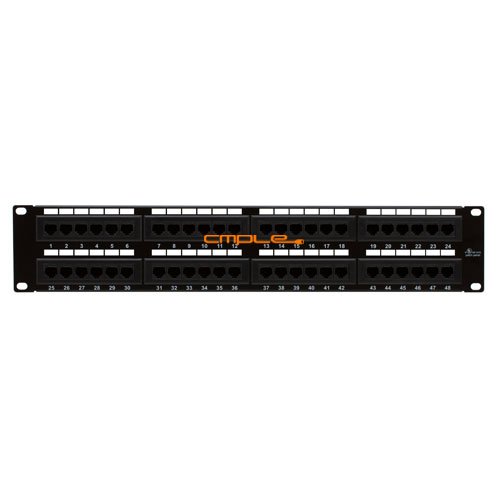 Cmple Cat6 Panel 110 Type 48 Port (568A/B Compatible)