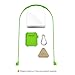 Aopetio Airpods Case, Protective Silicone Skin Cover for Apple Airpods with Magnetic Strings/Strap (Green)