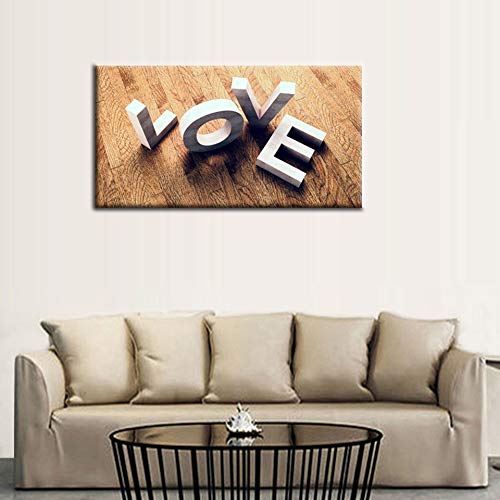 Canvas Wall Art Romantic Love Painting Print - 20\