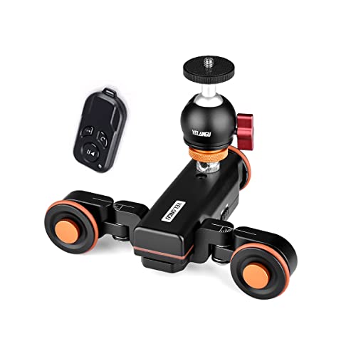YELANGU 3-Wheels Wireless Remote Control Video Camera Dolly,