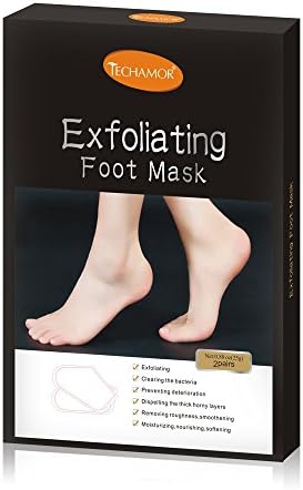 Techamor Exfoliating Foot Mask, Skin Peeling Mask, Baby Soft Feet