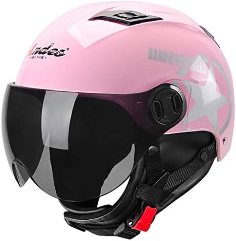 LTOOTA Men's and Women's Open Helmets, Detachable Sun Visor Goggles Suitable for Motorcycle Half Helmets Motorcycle Biker Cruiser Scooter Touring Helmet for Outdoor Security Protection