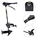 Outsunny 12V Transom Mounted Thrust Electric Fishing Boat Trolling Motor, 55 lb