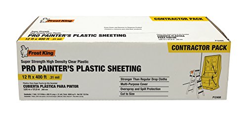 Frost-King-P12400-High-Density-Painters-Plastic-Sheeting-12-x-400-x-31-mil-Clear-Dispenser-Pack