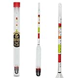 Brew Bros Triple Scale Hydrometer for Brewing Alcohol Wine and Beer
