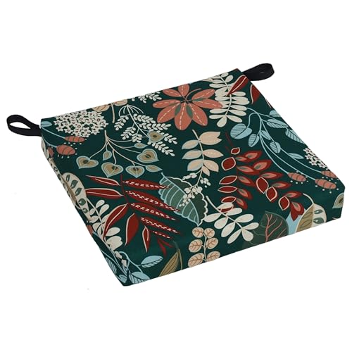 Blazing Needles Outdoor Chair Cushion, 20" x 19", Windcrest Spruce, 4 Count