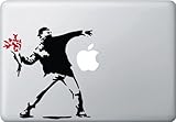 The Molotov Guy with Flowers - Vinyl Laptop or Macbook Decal (6.5