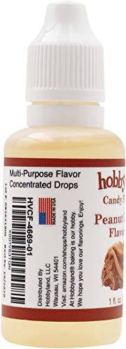 Hobbyland Candy Flavors (Peanut Butter Flavoring, 1 Fl Oz), Peanut Butter Concentrated Flavor Drops