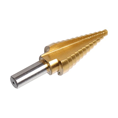 Goetland Titanium Step Drill Bits Set HSS High Speed Steel Cobalt Multiple Steps with Aluminum Case, Set of 6 pcs 50 Steps & Automatic Center Punch - Thumbnail 4