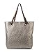 Scarleton Ostrich Large Tote H115626 - Silver Brown