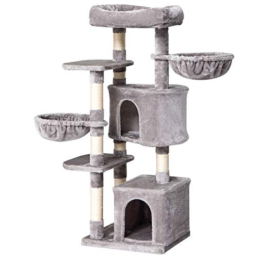 IBUYKE 53" Cat Tree Tower Play Furniture Cat Condo with Sisal