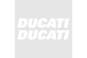 labelbike - Kit of 2 Lettering Stickers for Motorcycle Tank Compatible with Ducati Racing