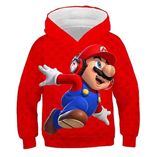 Super Mario Print 3D Kids Hoodies, Anime Sonic Casual Sweatshirts Kind Trui Harajuku Streetwear, Meisjes Jongens Cartoon… - Afbeelding 3