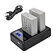 Canon LP E8 Battery-TURPOW 2 Pack Replacement Canon LP-E8 1800mAh Batteries and LCD Dual Charger for Canon EOS Rebel T5i T4i T3i T2i EOS 600D 550D 650D 700D Kiss X5 X4 X6i X7i