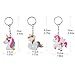 Rantanto 12 Pieces Unicorn Keychains Party Favors