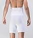 Panegy Men High Waist Stomach Shaper Butt Lifter Leg Control Hip Buster Boxer Brief Large White