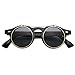 WearMe Pro Flip up Cyber Steampunk Round Circle Retro Sunglasses