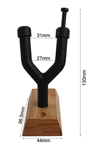 Vizcaya Hardwood Home & Studio Wall Mount Violin Hanger with Bow Holder(VLH30)