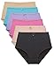 Barbra Lingerie Women's 6 Pack High Waist Cool Feel Brief Underwear Panties Small to 5XL