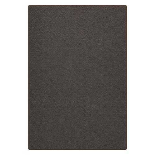 casa pura Teppich Läufer London - Meterware - Teppichläufer für Wohnzimmer, Flur, Küche - Flacher Schlingenflor (Dunkelbraun - 200x150 cm)