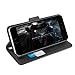 iPhone 8 Wallet Case, Orzly Multi-Function Wallet Case for Apple iPhone 7 / iPhone 8 - Black iPhone 8 Cover, iPhone 7 Cover, with Card Pockets & Integrated Display Stand Feature